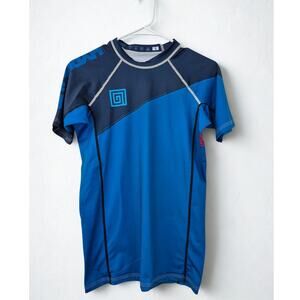 Hypnotik Block No Gi Jiu Jitsu Short Sleeve Rash Guard Mens Sm Blue Martial Arts